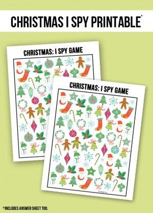 Christmas I Spy Printable - Live Laugh Rowe