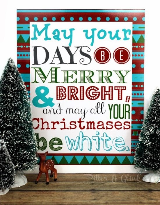 Christmas Printable from Pitter and Glink