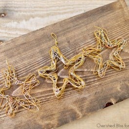 DIY Wire Star Ornament tutorial by Cherished Bliss for www.livelaughrowe.com #diy