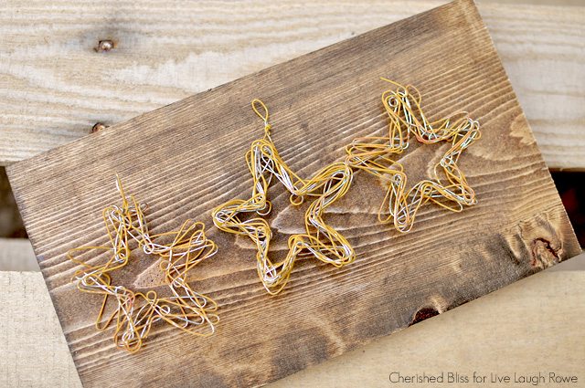 DIY Wire Star Ornament tutorial by Cherished Bliss for www.livelaughrowe.com #diy