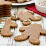 These Chocolate Gingerbread Man Cookies have just a hint of chocolate with plenty of gingery spice. They are perfect for holiday cookie trays or for gift giving!