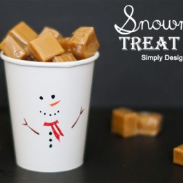 Snowman Treat Cup by Simply Designing