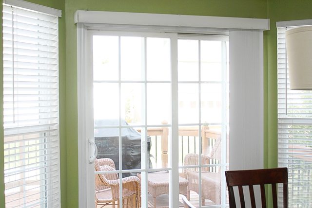 DIY Window Treatment for Sliding Glass Doors