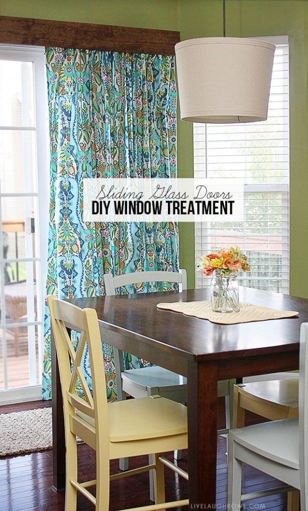 Diy Window Treatment For Sliding Glass, Curtains For Dining Room Sliding Door