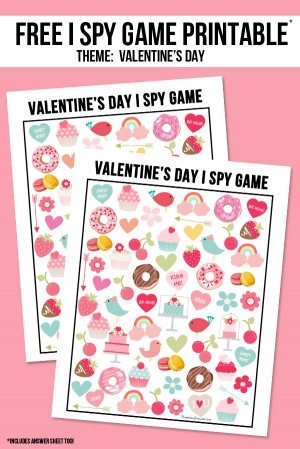 Valentine's Day I Spy Printable for Kids - Live Laugh Rowe