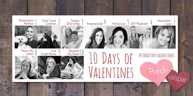 10 Days of Valentines. DIY Abstract Heart Art and Rustic Frame - Live Laugh Rowe
