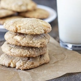 Let's sweeten your day with this cookie recipe that's made with simple pantry ingredients you already have on hand! Easy White Chocolate Drop Cookies. www.livelaughrowe.com #cookies #weightwatchers #dessert