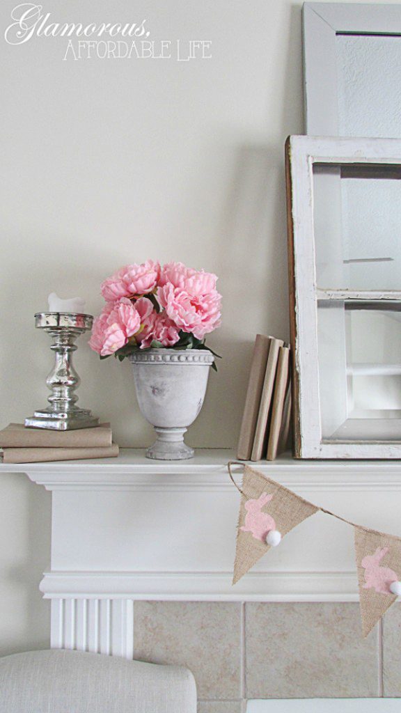 Charming Easter Mantel - Glamorous Affordable Life