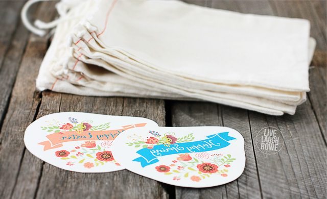 Cut out the Spring and Easter Iron-On Transfers. livelaughrowe.com