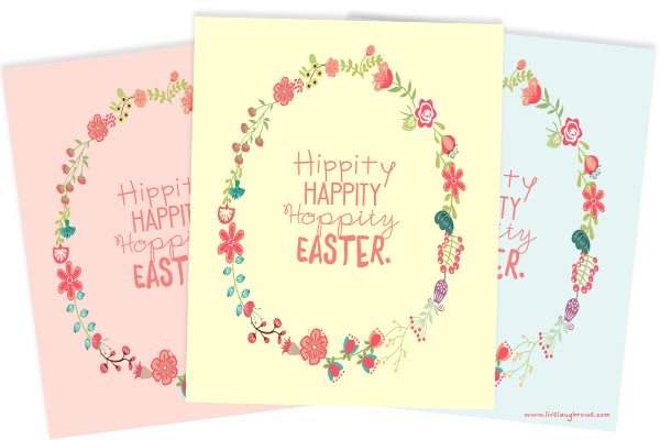 Hippity Happity Hoppity Easter Printables