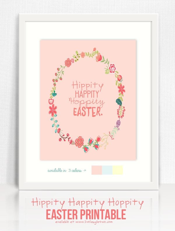 Hippity Happity Hoppity Easter Printable - Live Laugh Rowe