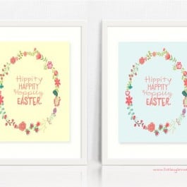 Hippity Happity Hoppity Easter! Adorable Easter Printable available in three different colors. www.livelaughrowe.com #easter #printable
