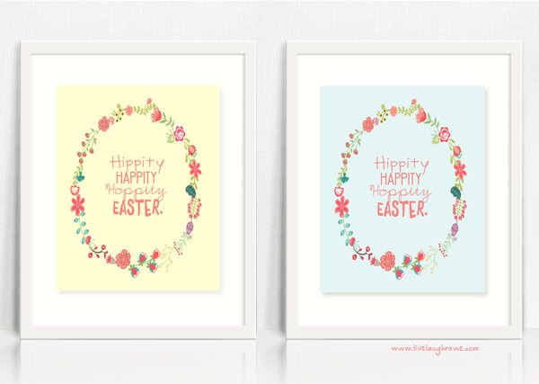 Hippity Happity Hoppity Easter! Printable