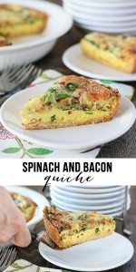 Spinach and Bacon Quiche - Live Laugh Rowe