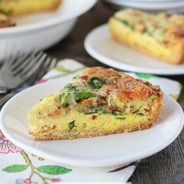 Spinach and Bacon Quiche - Live Laugh Rowe