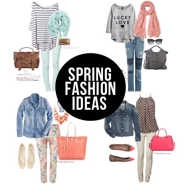 Spring is right around the corner!  Here are 7+ Spring Fashion Ideas to keep in mind.  I'm loving these color palettes! www.livelaughrowe.com #spring #fashion