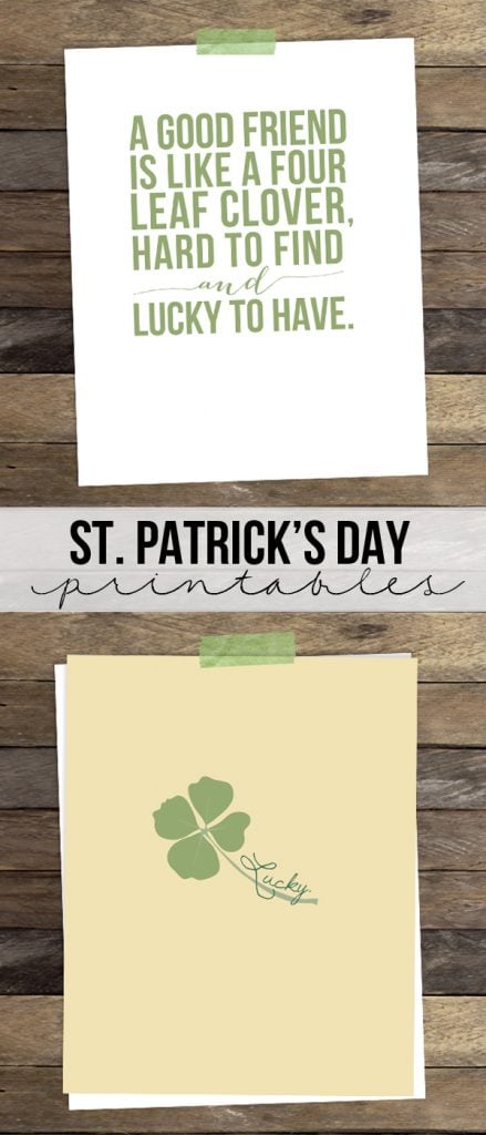 Love these!! St. Patrick's Day Printables www.livelaughrowe.com #printable #stpatricksday