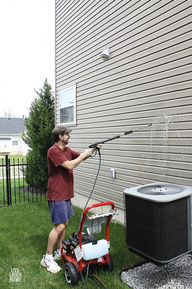 How often do you Spring Clean the exterior of your home?  Talking about power washing and what we use!  livelaughrowe.com #ZepSocialstars #ad