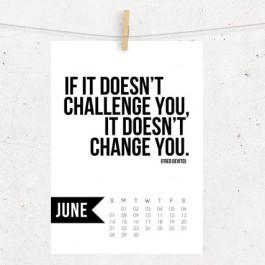 Free 5x7 Printable Calendar for June 2015 with inspirational quote! www.livelaughrowe.com