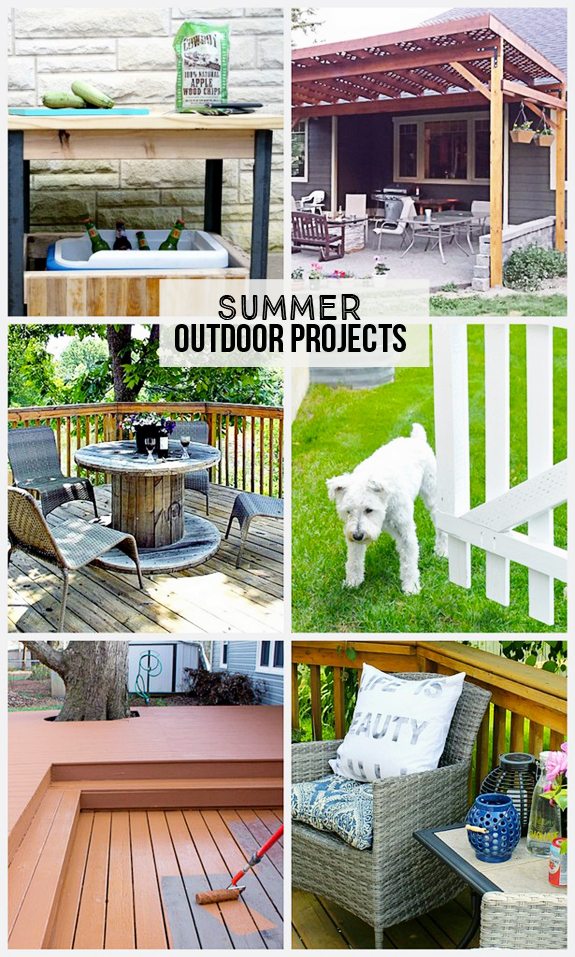 DIY Summer Outdoor Projects  that you could do this weekend!  www.livelaughrowe.com