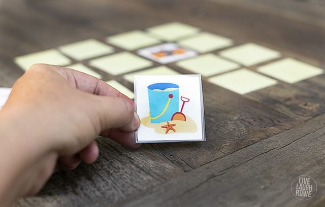 Free Summer Memory Matching Game, a great boredom buster for the little ones! Simply print, cut and play! livelaughrowe.com