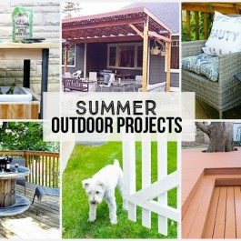 DIY Summer Outdoor Projects that you could do this weekend! www.livelaughrowe.com
