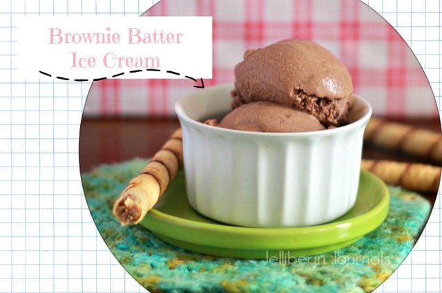 Brownie Batter Ice Cream by jellibeanjournals.com