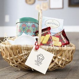Have a friend who is a tea lover? Whip up this fabulous gift basket on a dime from World Market. www.livelaughrowe.com