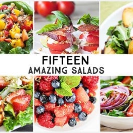 15 Delicious and Amazing Salads to serve up this summer! I don't know about you, but salads are a staple during hot temperatures.