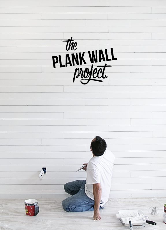 Our first plank wall project! It's been a lot of work, but it's all kinds of awesome sauce! livelaughrowe.com