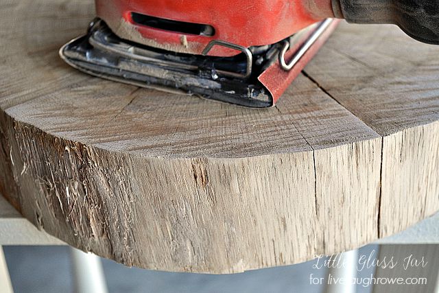 DIY Wood Slice Table