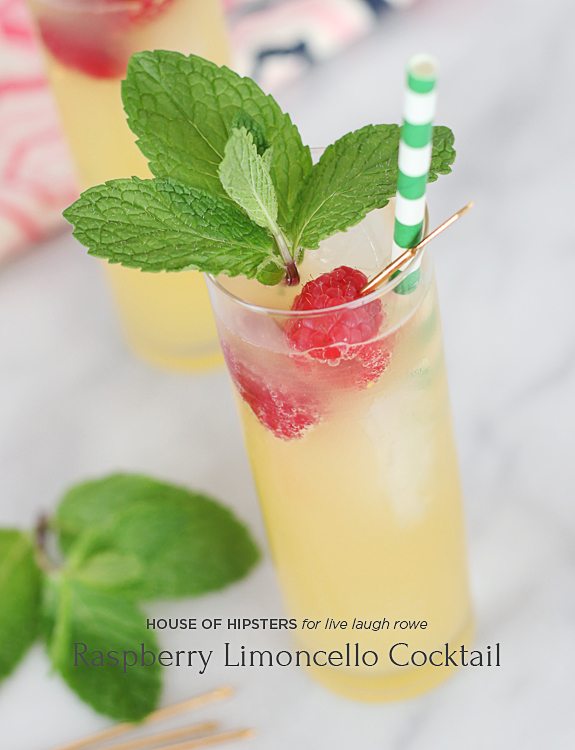 Play a little bartender this weekend and try your hand at this Raspberry Limoncello Cocktail. Perfectly crisp, tart and refreshing on a hot summer night.