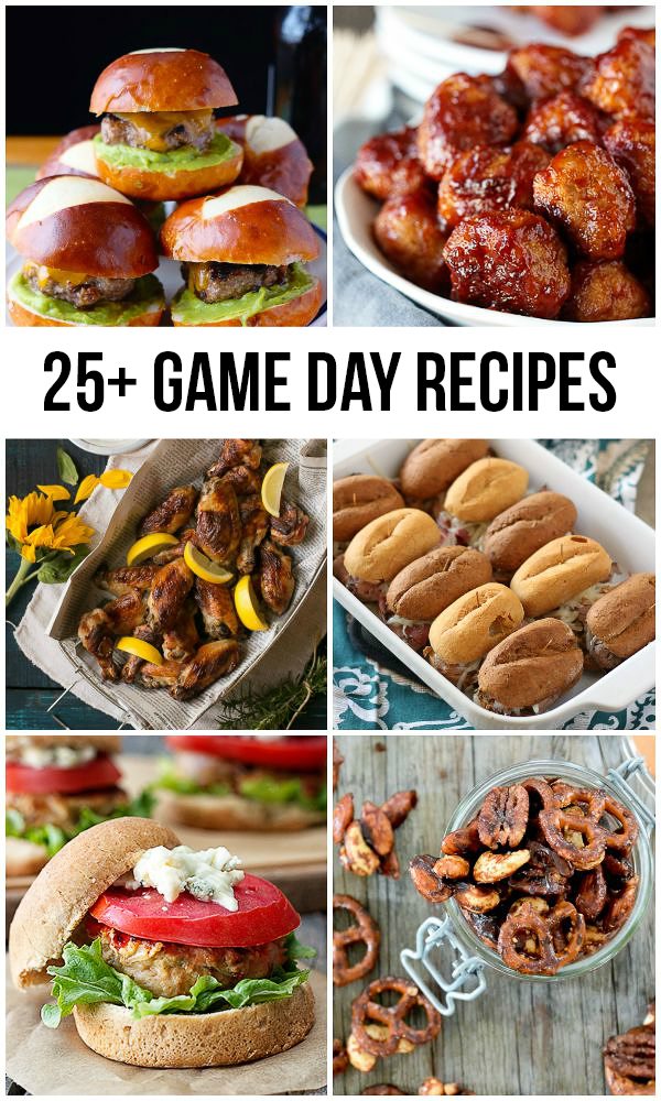 FOOTBALL SEASON IS HERE! Here are 25+ Game Day Recipes to enjoy with friends and family. livelaughrowe.com