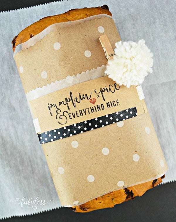 Pumpkin Bread Printable Labels. Pumpkin Spice and Everything Nice