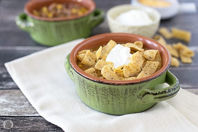 Seriously, the most delicious Taco Soup! It's like eating a taco in a bowl. Recipe at livelaughrowe.comSeriously, the most delicious Taco Soup! It's like eating a taco in a bowl. Recipe at livelaughrowe.com