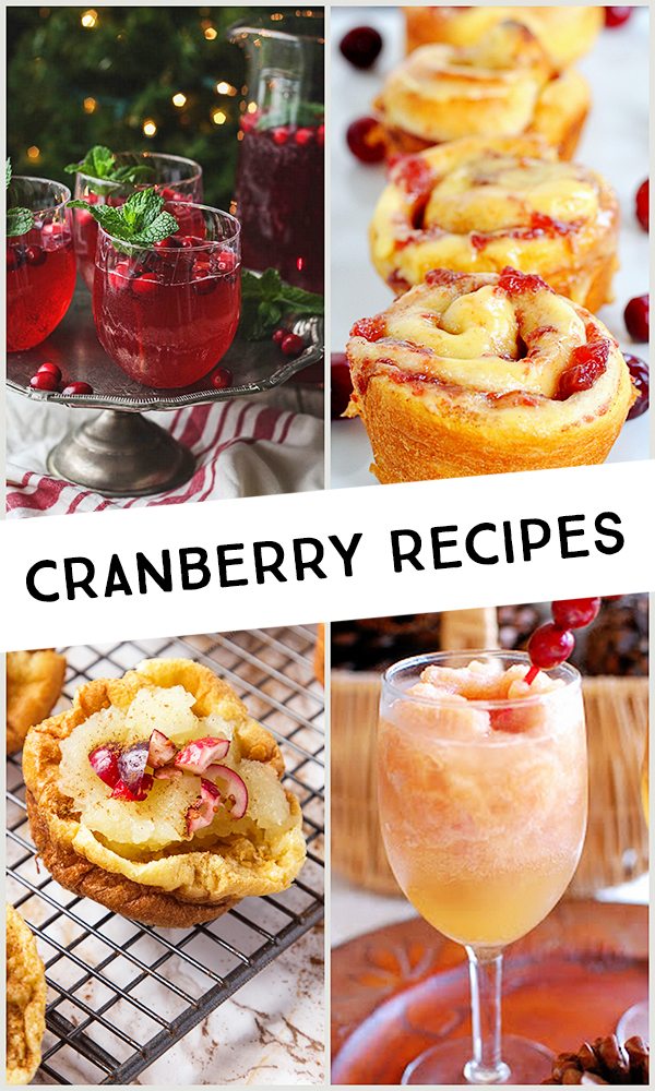 Easy Cranberry Recipes featured at Inspiration2 . Great inspiration for the fall season!