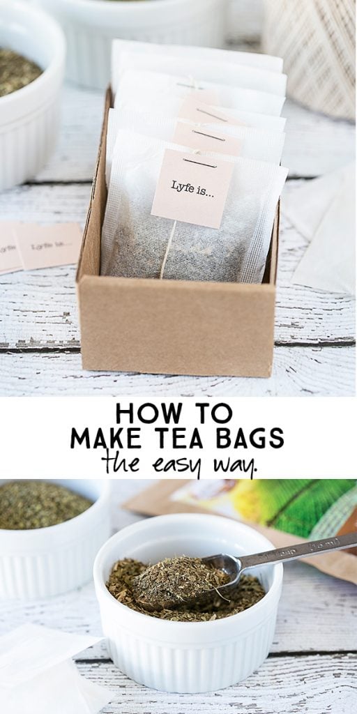 How to make tea bags... the easy way! livelaughrowe.com