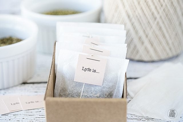 How to make tea bags... the easy way! livelaughrowe.com