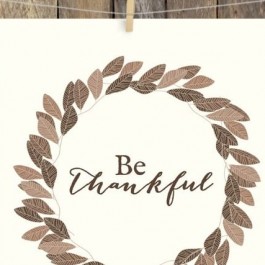 Lovely "Be Thankful" Thanksgiving Printable. livelaughrowe.com