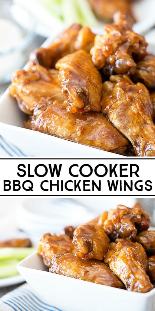 These BBQ Chicken Wings took my love for barbecue sauce to a whole new level! Made in the slow cooker, you'll have a snack or dinner ready in no time! livelaughrowe.com