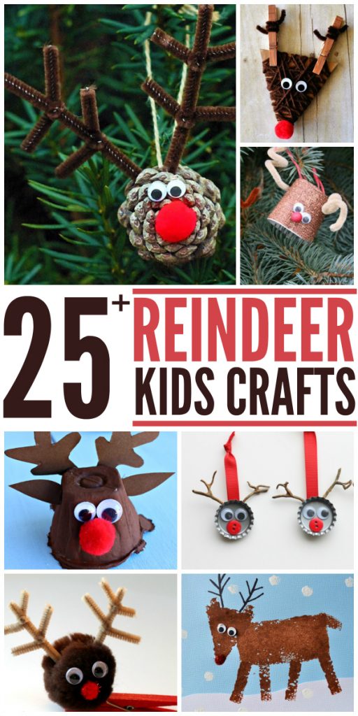 25+ Reindeer Crafts for Kids. Great winter projects too! livelaughrowe.com