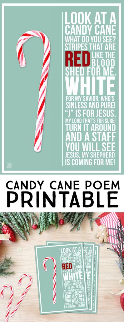 Candy Cane Poem Printable Live Laugh Rowe