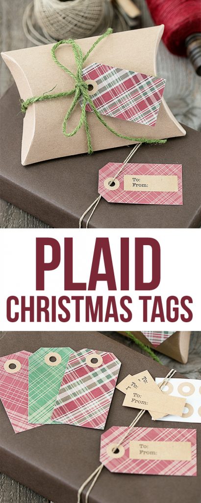 Darling -- and right on trend! FREE Plaid Printable Christmas Gift Tags to add a little extra charmt to you holiday gifting. livelaughrowe.com
