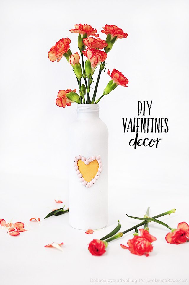 Simple DIY Valentines Decor that is great for gifting or showcasing flowers! 