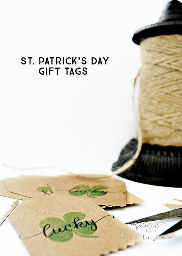 Free St. Patrick's Day Gift Tags. I love that they can be used as garland too!