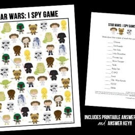 Snatch up this fun and FREE Star Wars Game! I Spy Star Wars Printable. May the force be with you! livelaughrowe.com