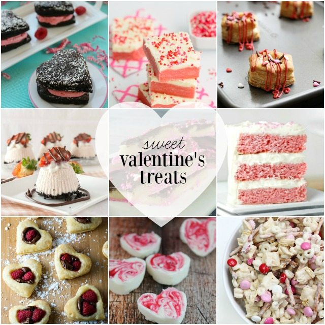 9 Valentine Sweet Treats featured at livelaughrowe.com