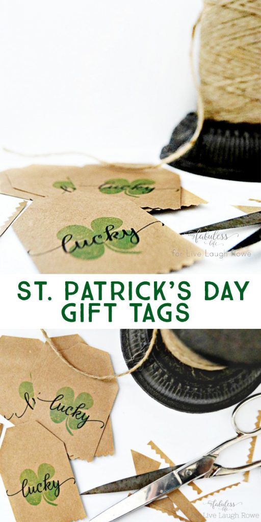 Free St. Patrick's Day Gift Tags. I love that they can be used as garland too!