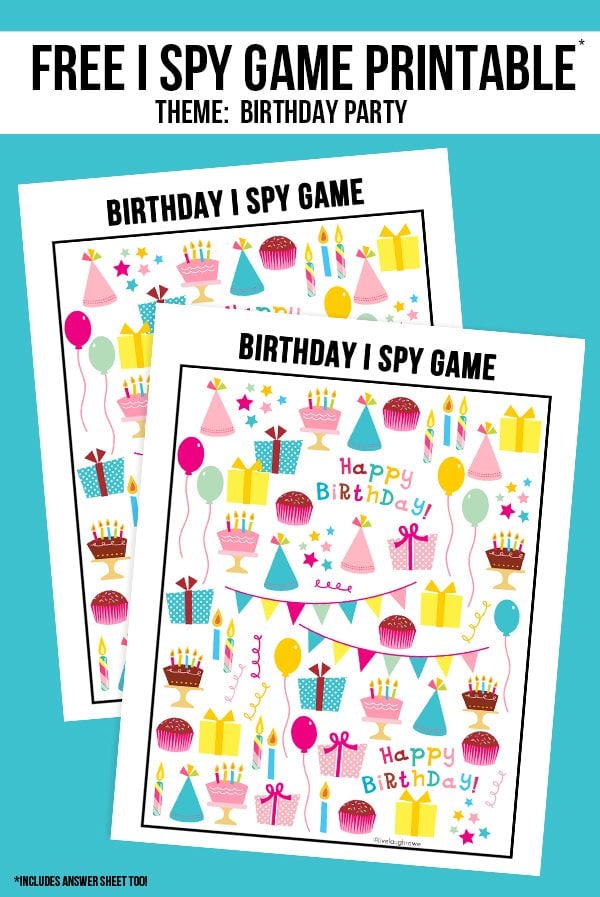 Printable Code Name Chart for Childrens Spy Birthday Party Decor