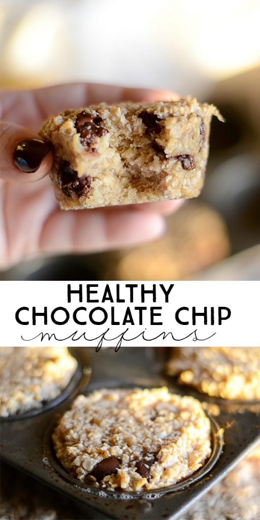 Healthy Chocolate Chip Muffins.  